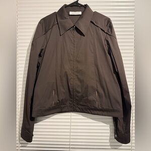 Kiko Kostadinov 2020AW Dark Brown Convertible Jacket with Zip Closure Size 46